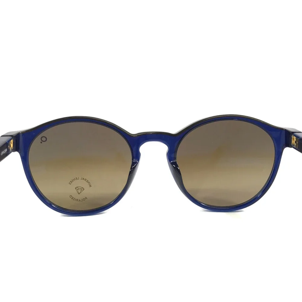 Etnia Barcelona Sunglasses AVINYON 3 DBBR Dark Blue Brown Frames w/ Brown Lenses